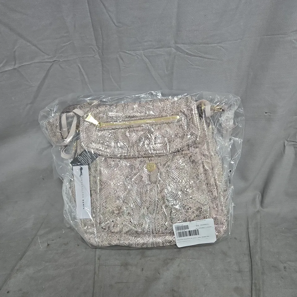 AIMEE KESTENBERG 5TH AVENUE LEATHER SHOULDER BAG