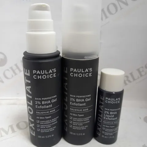 LOT OF 3 PAULA'S CHOICE EXFOLIANT SKINCARE ITEMS