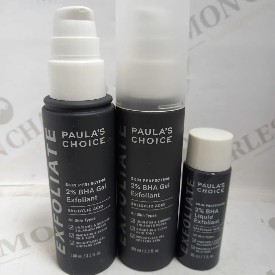LOT OF 3 PAULA'S CHOICE EXFOLIANT SKINCARE ITEMS