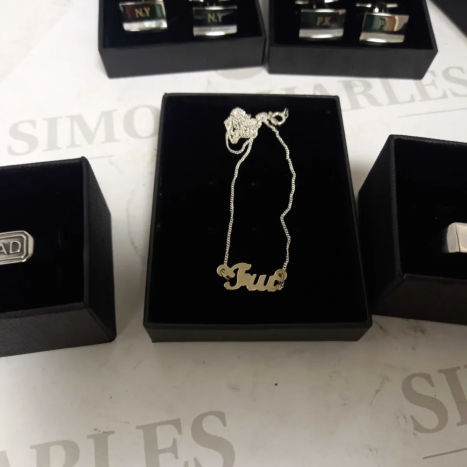LOT OF APPROXIMATELY 11 ASSORTED PERSONALISED JEWELLERY ITEMS RRP £347