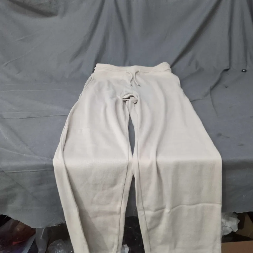 RISING BEIGE KNIT SET OF TOP AND TROUSERS, SIZE S/M