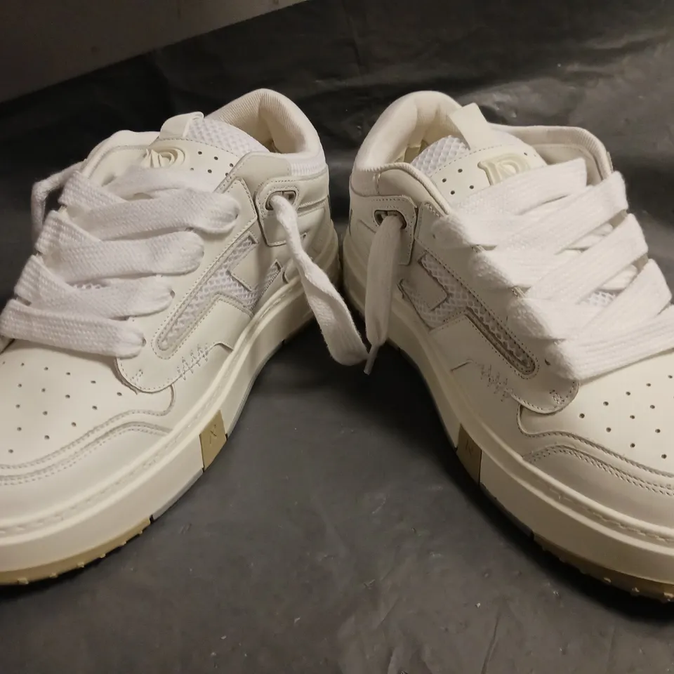 BOXED PAIR OF REPRESENT TRAINERS IN WHITE UK SIZE 7