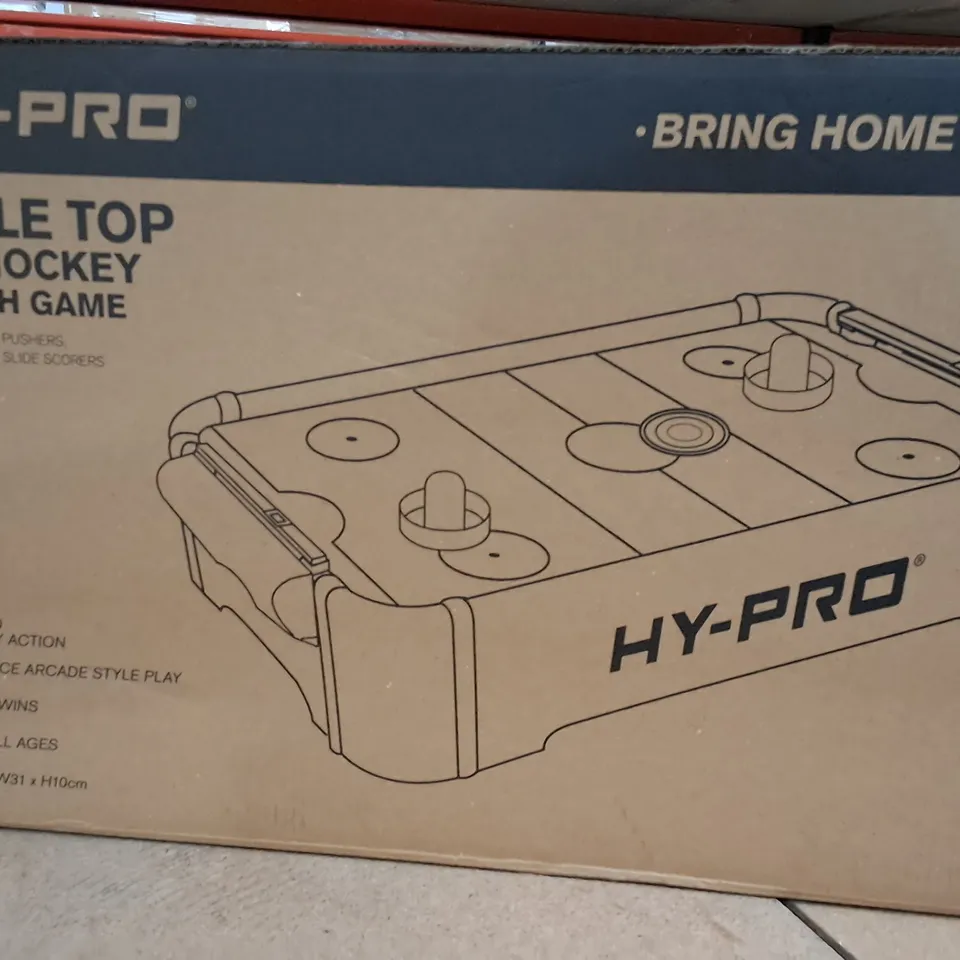 BOXED HY-PRO 20" TABLETOP AIR HOCKEY RRP £24.99