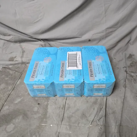 3 X 8 PACK OF FEVER TREE MEDITERRANEAN TONIC WATER 150ML CANS