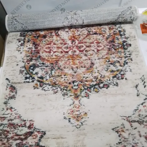 BRAND NEW PACO HOME 733 HERBETE DESIGN 60X100CM CREAM RUG