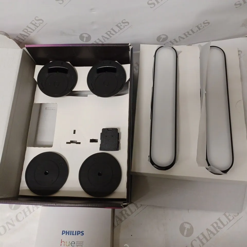 PHILIPS HUE PLAY WHITE AND COLOUR AMBIANCE SMART LIGHT BAR DOUBLE PACK BASE UNIT