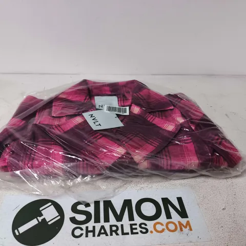 NVLT PINK CHECKED COAT – SIZE M/M (MADE IN CHINA)