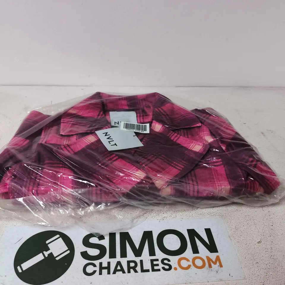 NVLT PINK CHECKED COAT – SIZE M/M (MADE IN CHINA)