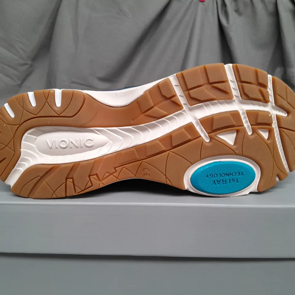 BOXED PAIR OF VIONIC BLUE TRAINERS - SIZE 7