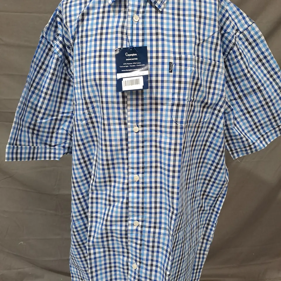 CHAMPION DONCASTER SHIRT IN BLUE SIZE XL