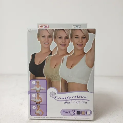 COMFORTISSE PUSH-UP BRA PACK OF 3