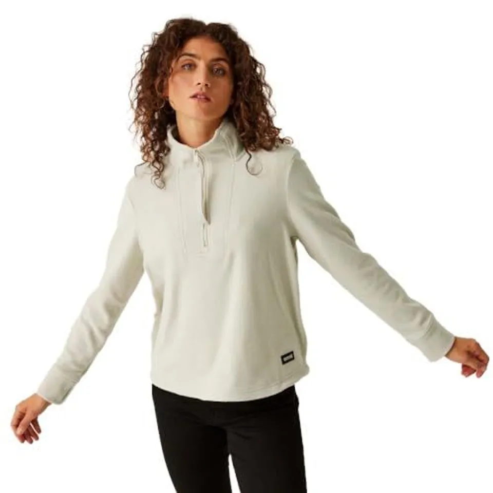 REGATTA WOMENS JULIETTA HALF ZIP PULLOVER FLEECE - MOONSTRUCK - UK SIZE 16