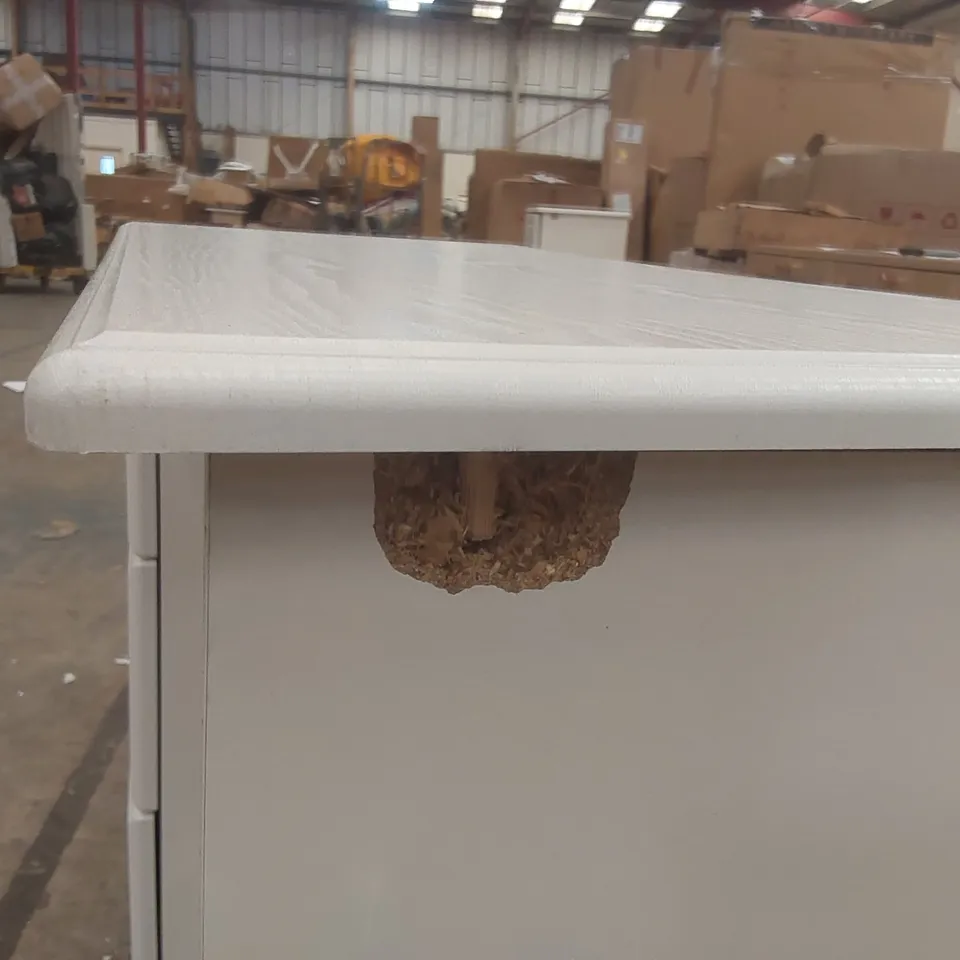 PEMBROKE WHITE 3 DRAWER SINGLE DRESSING TABLE