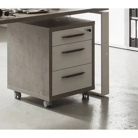 BOXED DISEGNO 48.5CM WIDE 3 DRAWER MOBILE CABINET (1 BOX)
