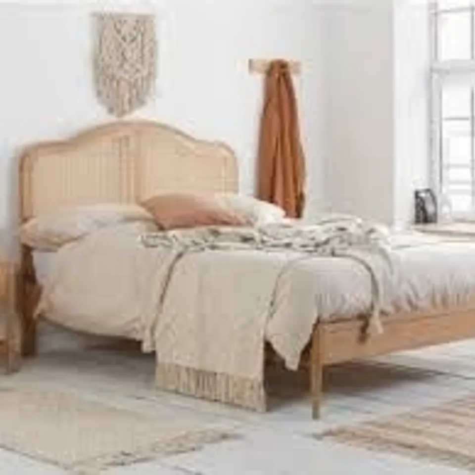 BOXED BIRLEA 180cm LEONIE RATTAN BED//SIZE: SUPERKING (2 BOXES)