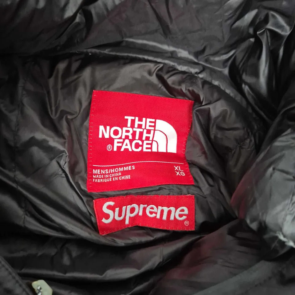 THE NORTH FACE X SUPREME PUFFER JACKET – BLACK/WHITE - XL