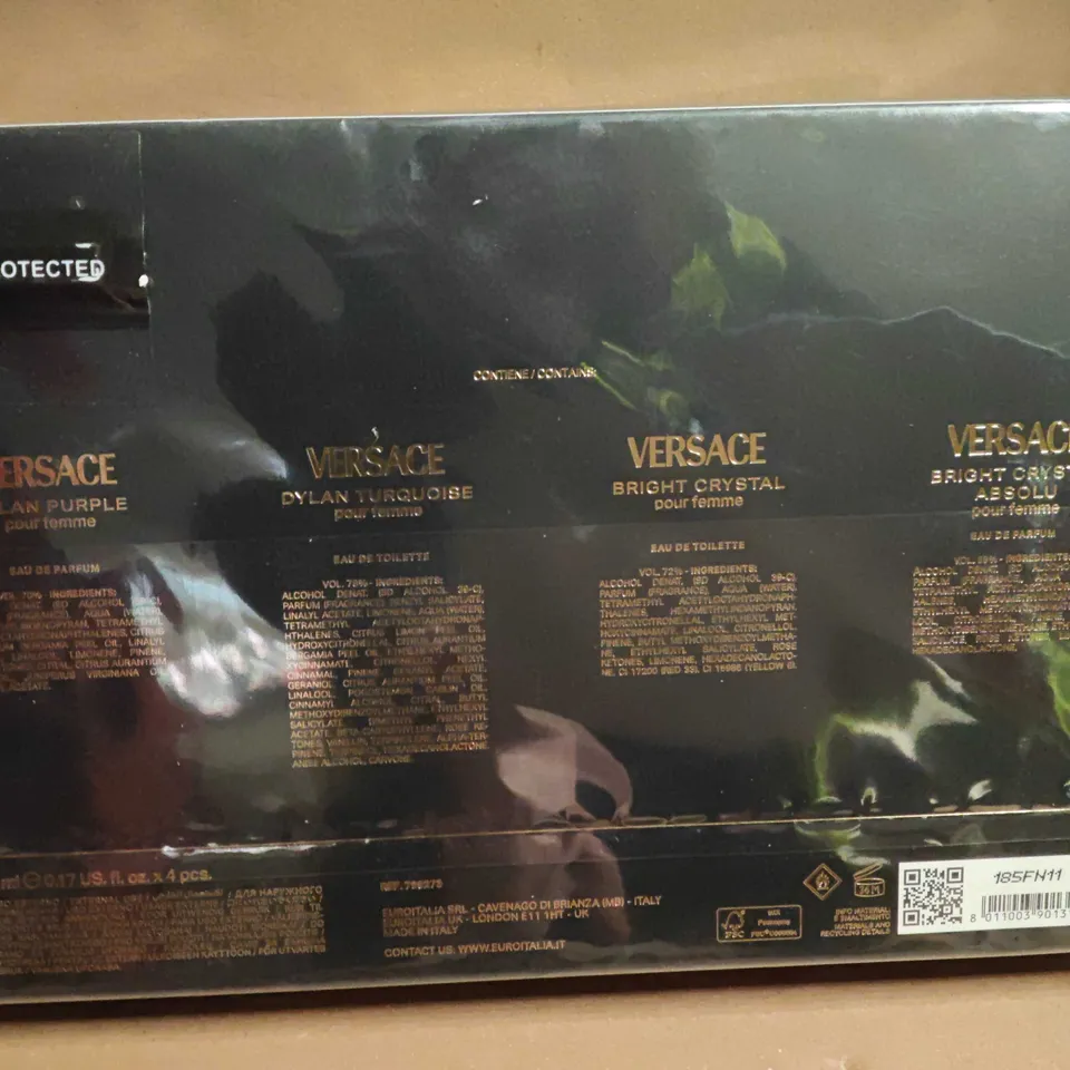 SEALED VERSACE 4-PIECE EAU DE TOILETTE SET - 4 X 5ML