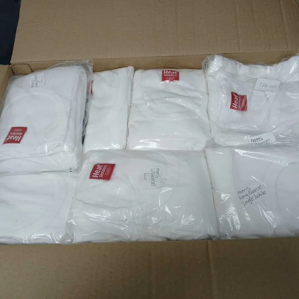 APPROXIMATELY 30 HEAT HOLDER WHITE TOPS IN VARIOUS SIZES 