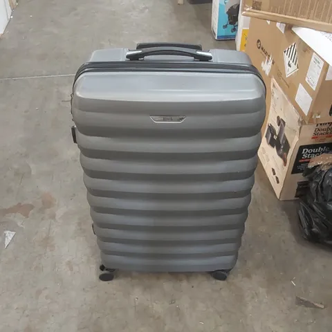 BOXED ROCK BERLIN LARGE HARDSHELL SUITCASE - CHARCOAL 