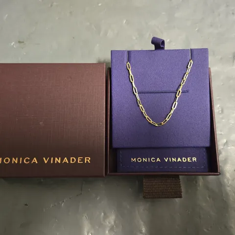 BOXED MONICA VINADER GOLD NECKLACE