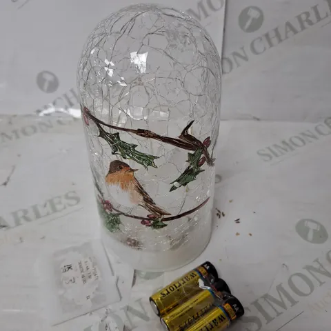 OUTLET FESTIVE PRELIT SCENE CRACKLE EFFECT CLOCHE