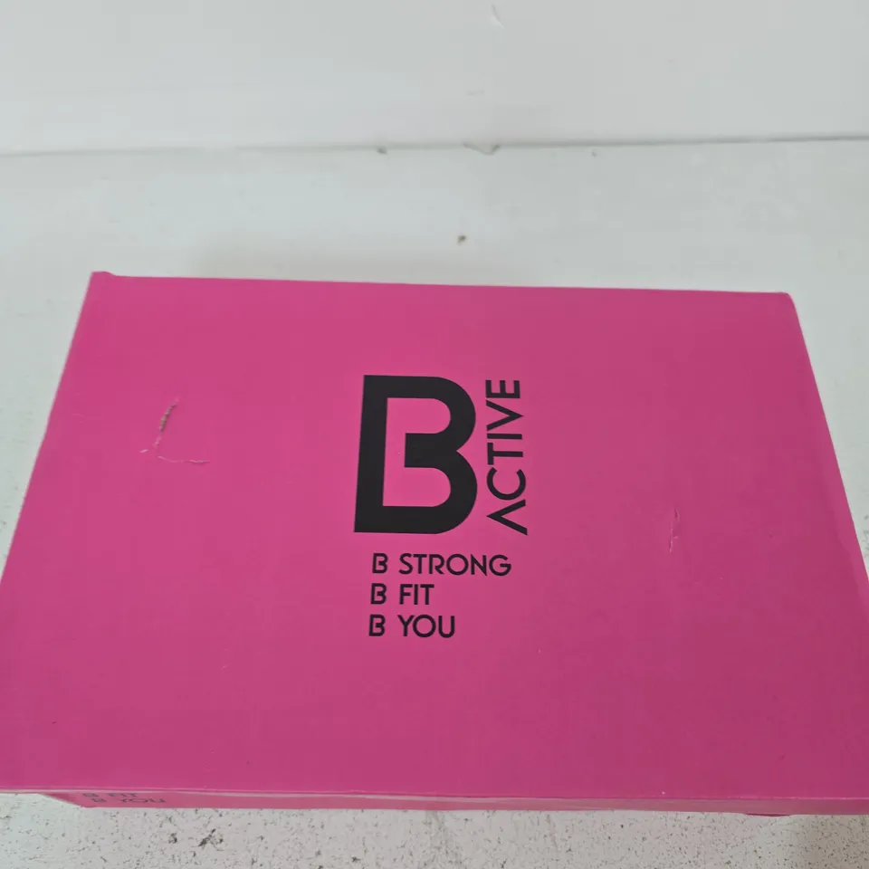 B ACTIVE LADIES' TRAINERS - PINK SLIP-ON, UK SIZE 6