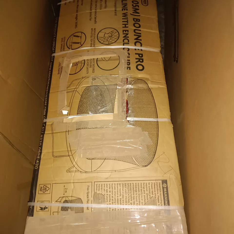 BOXED SPORTSLINE 10FT BOUNCE PRO TRAMPOLINE WITH ENCLOSURE RRP £339
