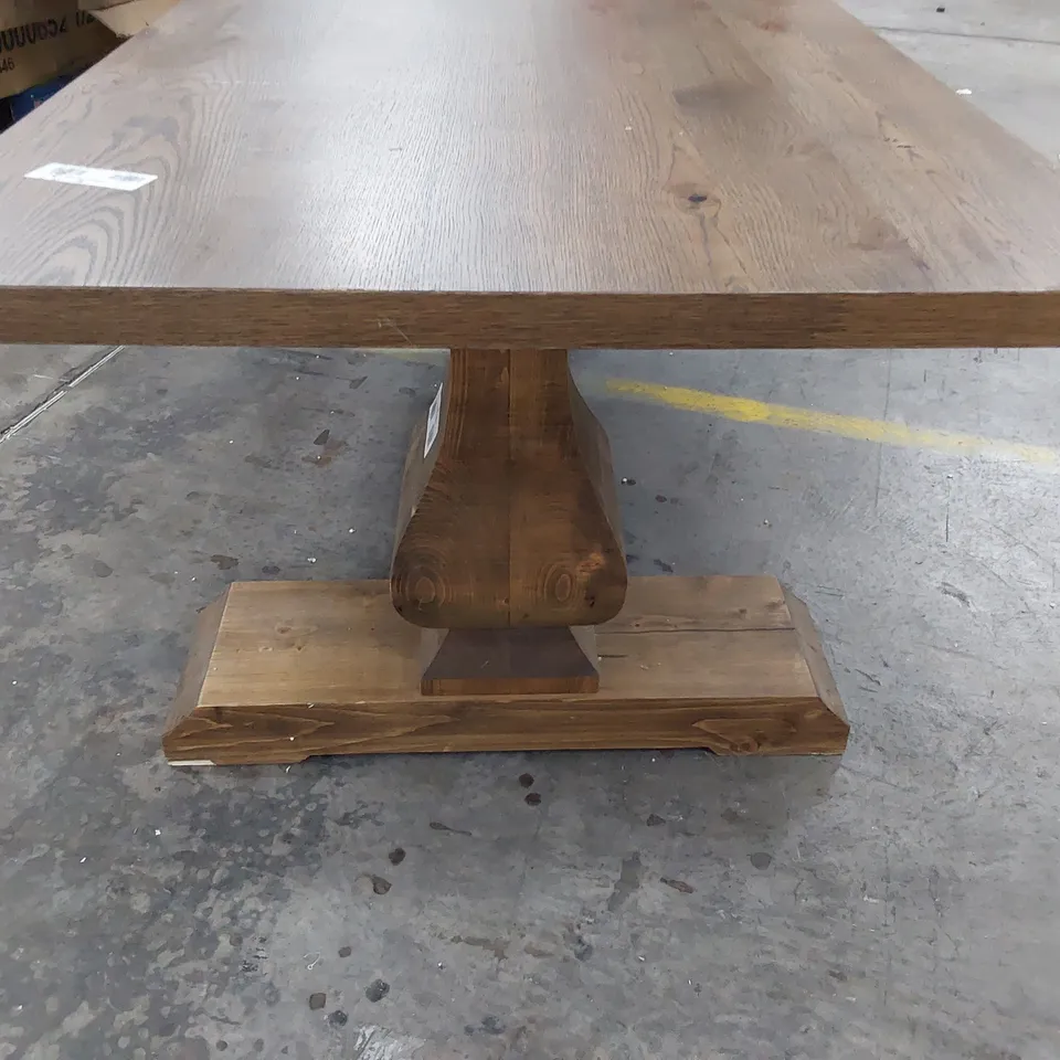 DESIGNER OAK REFRECTORY STYLE DINING TABLE