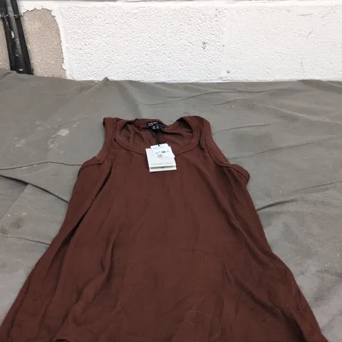 NOBODYS CHILD JERSEY BROWN SCOOP NEST VEST UK 12 WITH TAGS