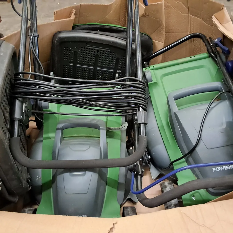 PALLET CONTAINING APPROXIMATELY 8 POWERBASE LAWNMOWERS