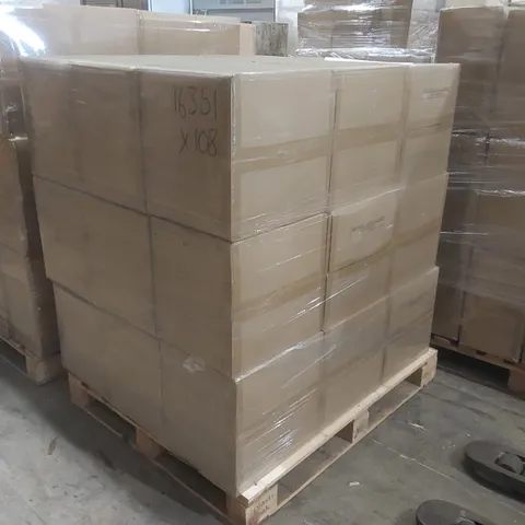PALLET CONTAINING APPROXIMATELY 100 MARISSA CHROME TOUCH TABLE LAMP WHITE SHADE EURO PLUG