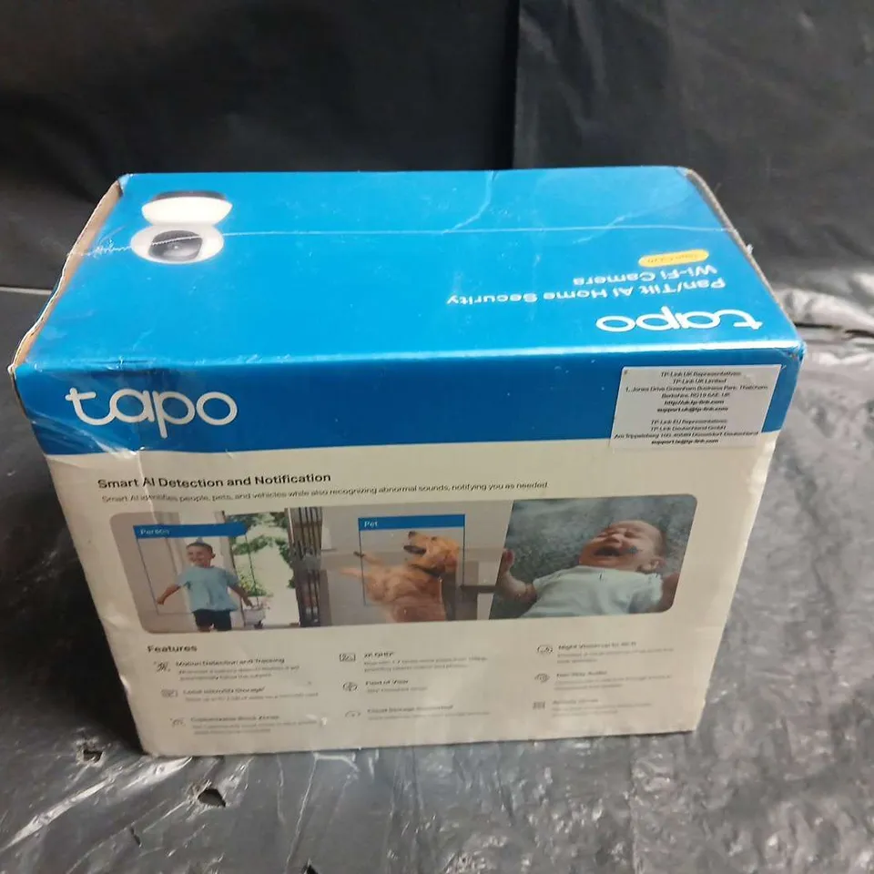 SEALED TP-LINK TAPO PAN/TILT AI HOME SECURITY WI-FI CAMERA – 2K QHD