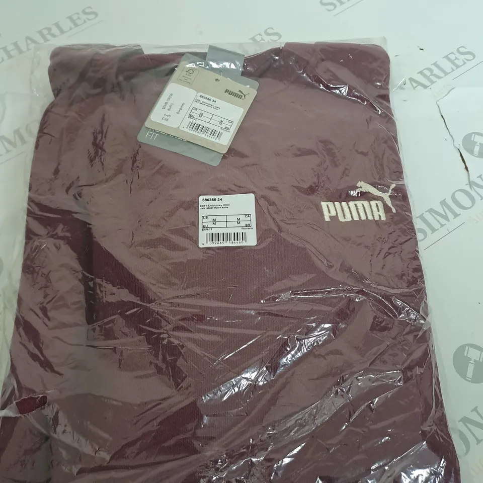 PUMA BURGUNDY JUMPER SIZE M