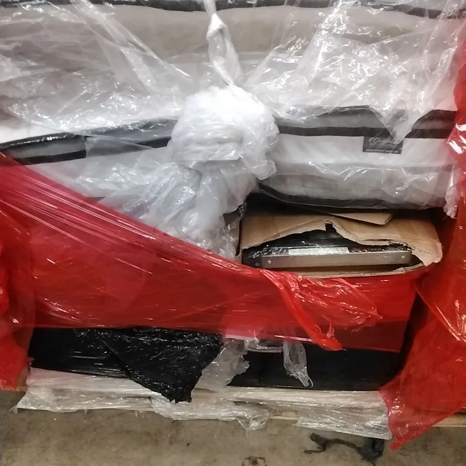 PALLET OF ASSORTED HOUSEHOLD GOODS AND PRODUCTS TO INCLUDE; MATTRESS, STEP LADDERS ETC