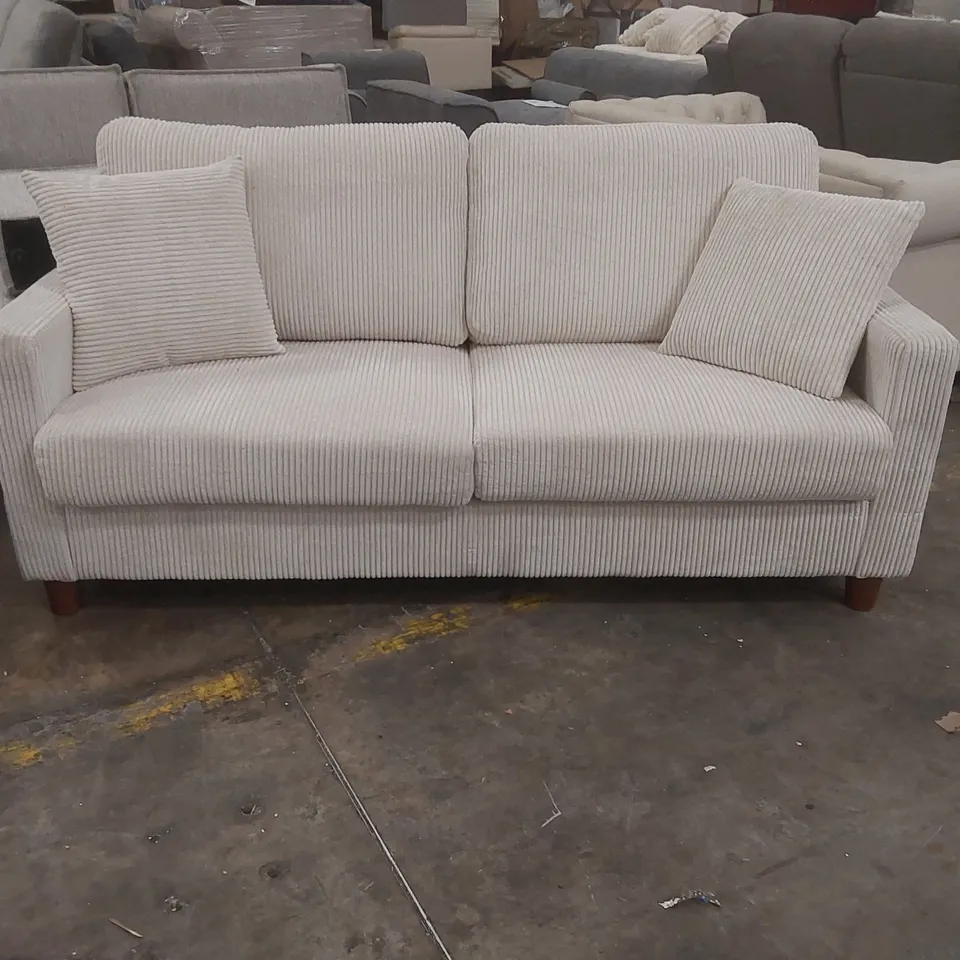 QUALITY DESIGNER FABRIC UPHOLSTERED 3 SEATER SOFA