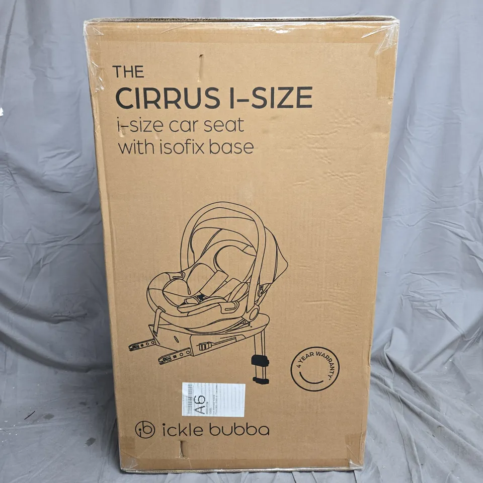 ICKLE BUBBA COSMO ALL-IN-ONE I-SIZE TRAVEL SYSTEM WITH CIRRUS CAR SEAT & ISOFIX BASE - GUNMETAL / BLACK / TAN