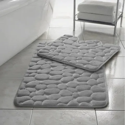 EMYLY 2 PIECE BATH RUG SET