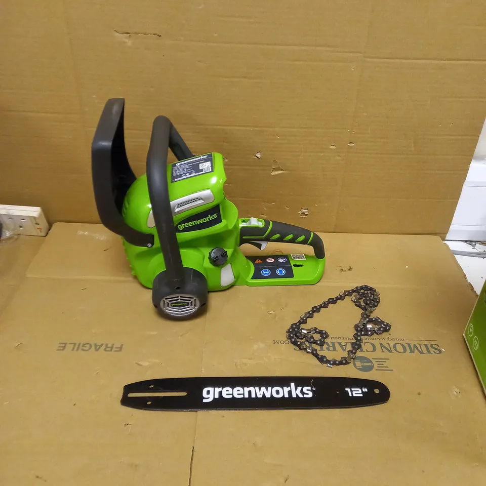 GREENWORKS BATTERY CHAINSAW 