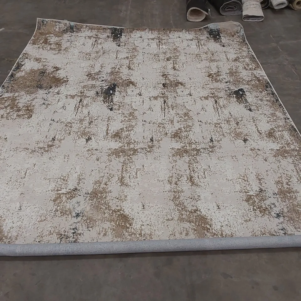 AHED ABSTRACT MACHINE WOVEN AREA RUG // SIZE: 274 X 366cm