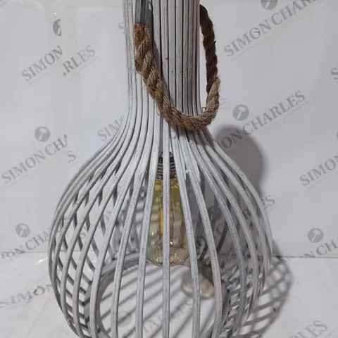 BOXED INNOVATORS TALL BAMBOO LED SOLAR LANTERN