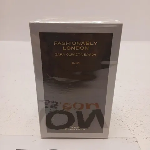 BOXED AND SEALED FASHIONABLY LONDON ZARA OLFACTIVE NO 04 ELIXIR PARFUM 100ML