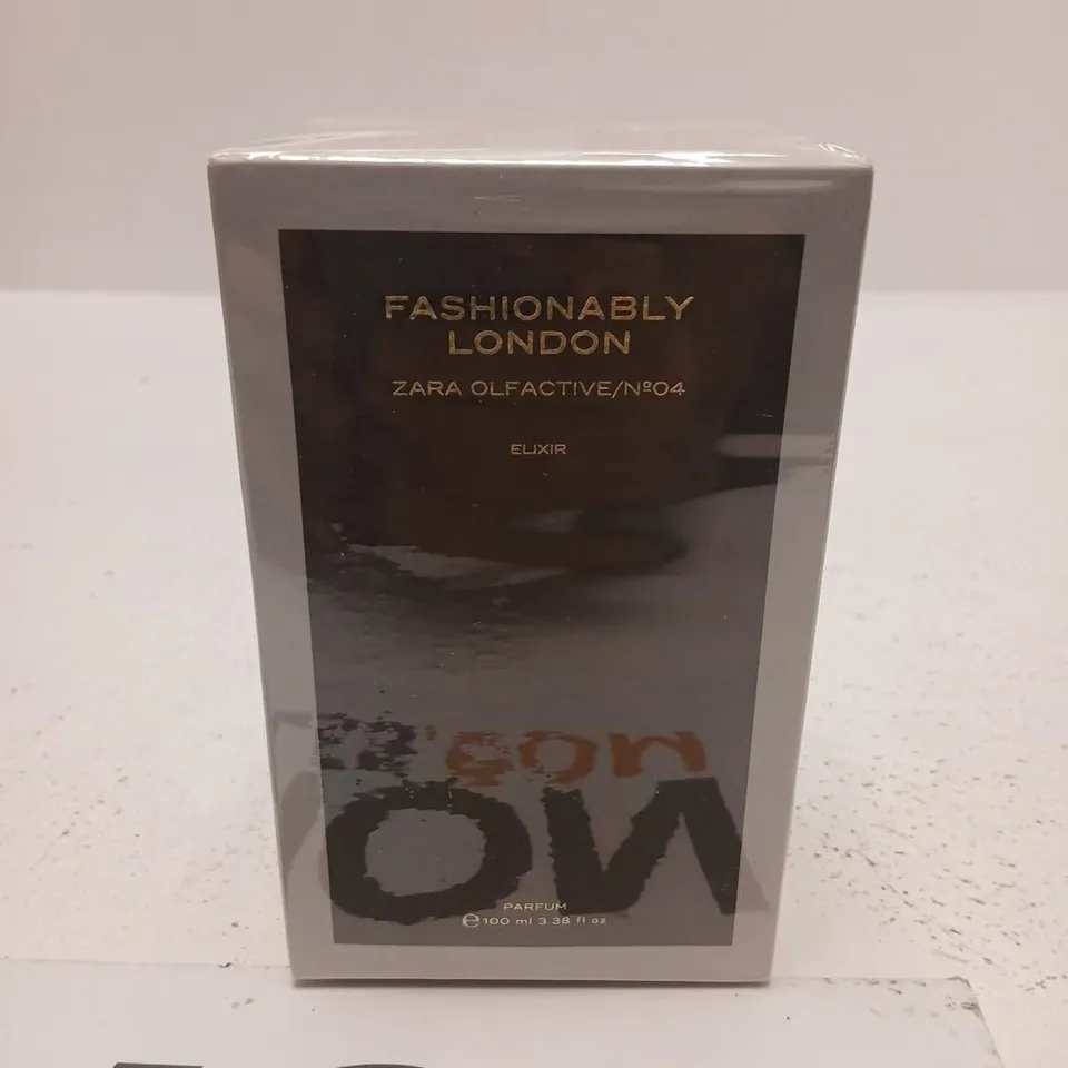 BOXED AND SEALED FASHIONABLY LONDON ZARA OLFACTIVE NO 04 ELIXIR PARFUM 100ML
