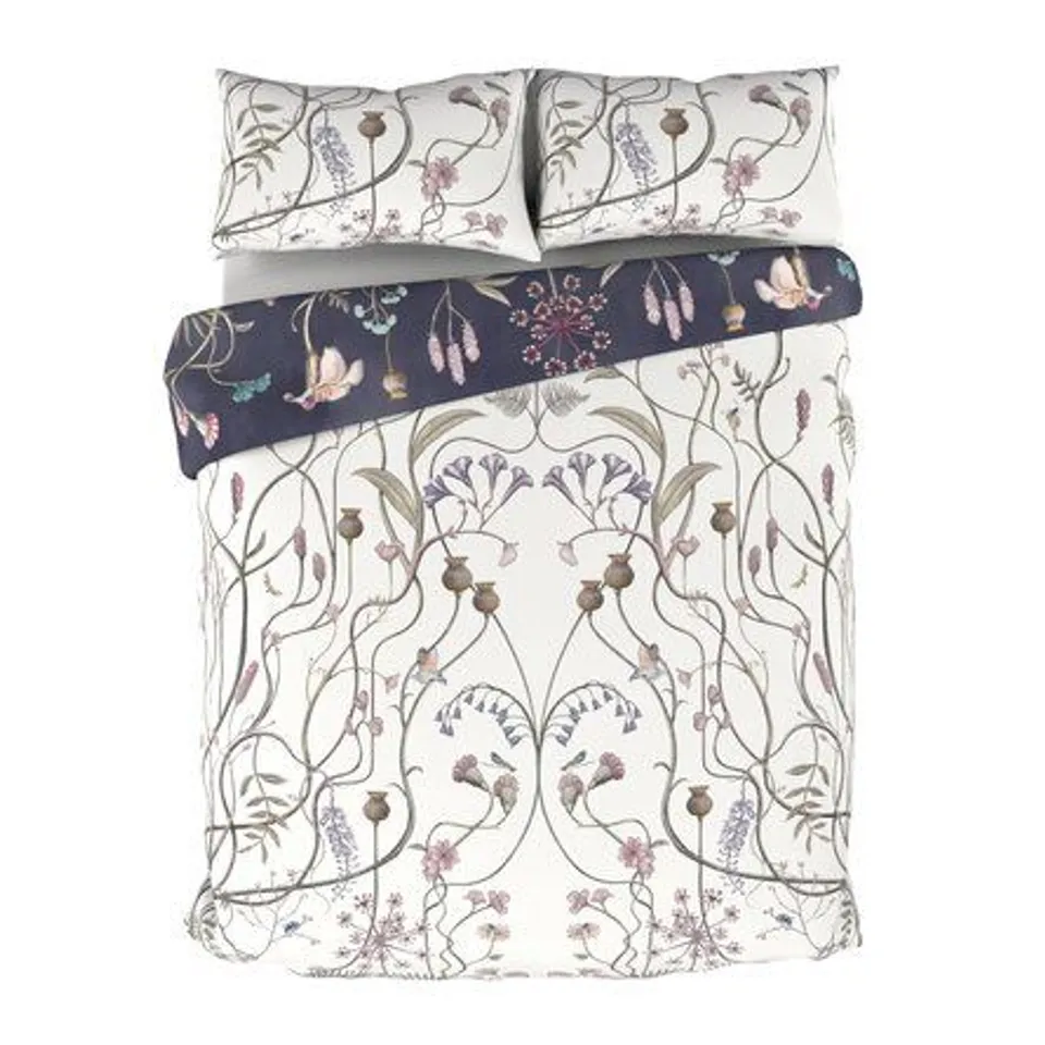 WILDFLOWER GARDEN DOUBLE BED SET - KINGSIZE 