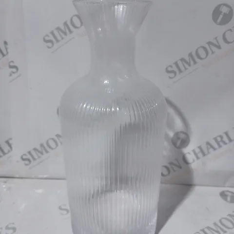 BOXED BUNDLEBERRY FLUTED GLASS DECANTER