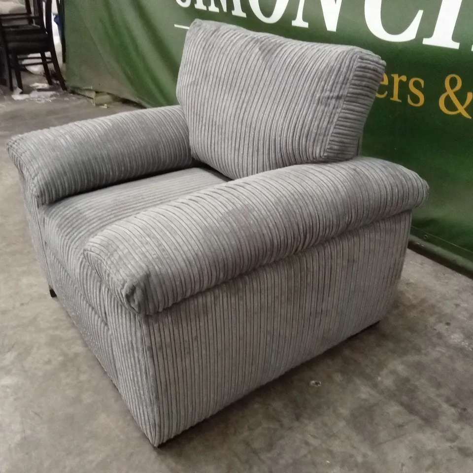 AMALFI FABRIC ARMCHAIR - CHARCOAL RRP £449