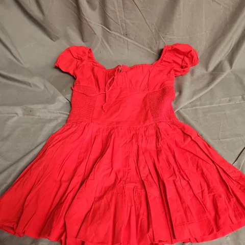 HOLLISTER ROMPER DRESS IN RED SIZE S P