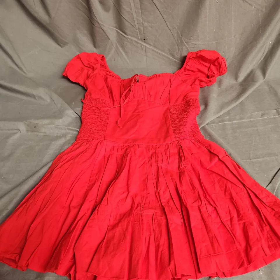 HOLLISTER ROMPER DRESS IN RED SIZE S P