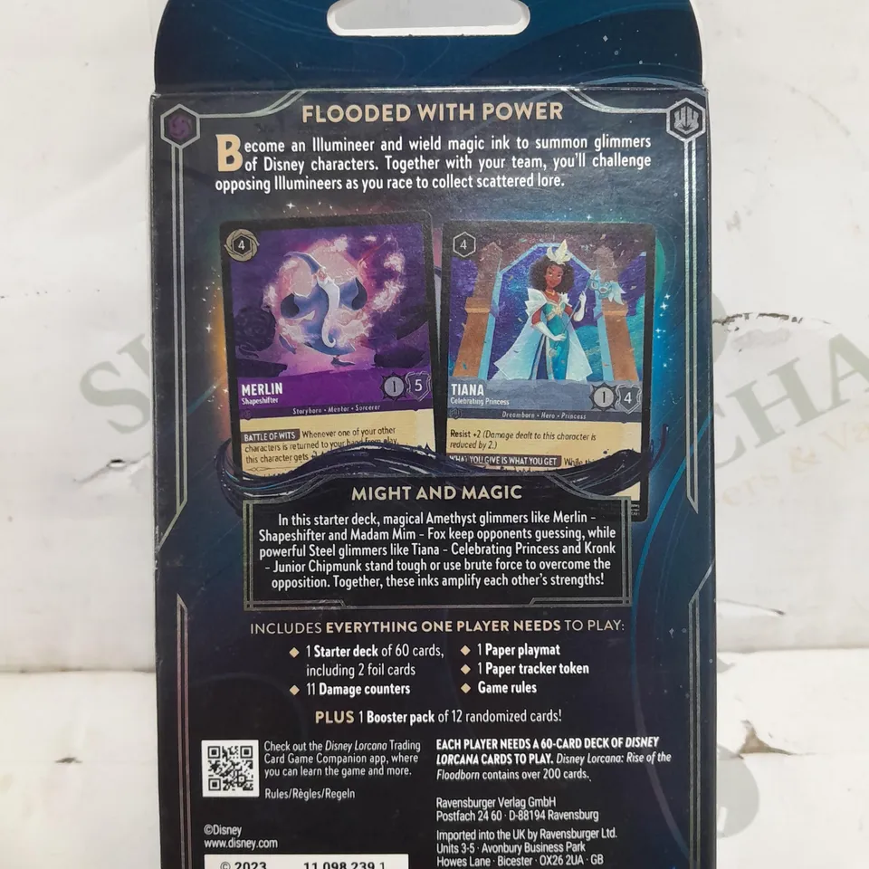 BRAND NEW SEALED DISNEY LORCANA TRADING CARD GAME RISE OF THE FLOODBORN STARTING DECK