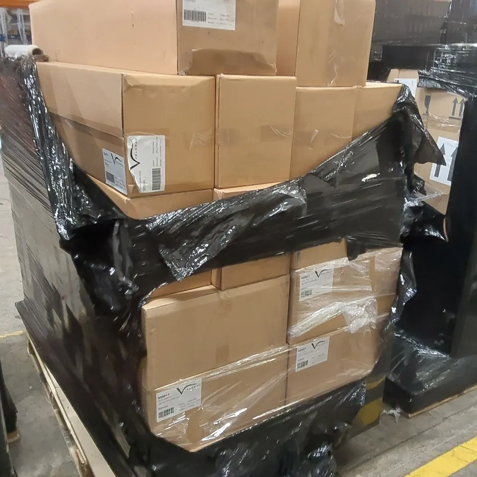 PALLET CONTAINING A LARGE QUANTITY OF BATHROOM FURNITURE PARTS INCLUDING: VELDEAU HIGH RISE CARCASSES 
