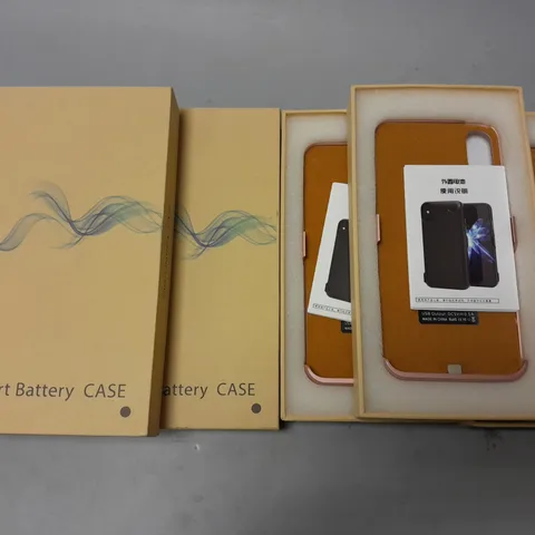 LOT OF 3 SMART BATTERY CASES - PINK
